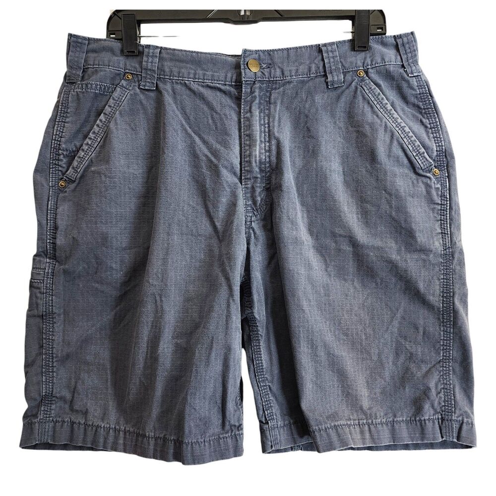 CARHARTT Shorts Mens 36 Gray Chino Relaxed Fit Workwear Outdoor Casual Hiking